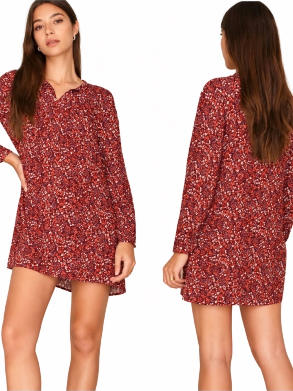 🌺REFORMATION JEANS Red Cotswald Dress